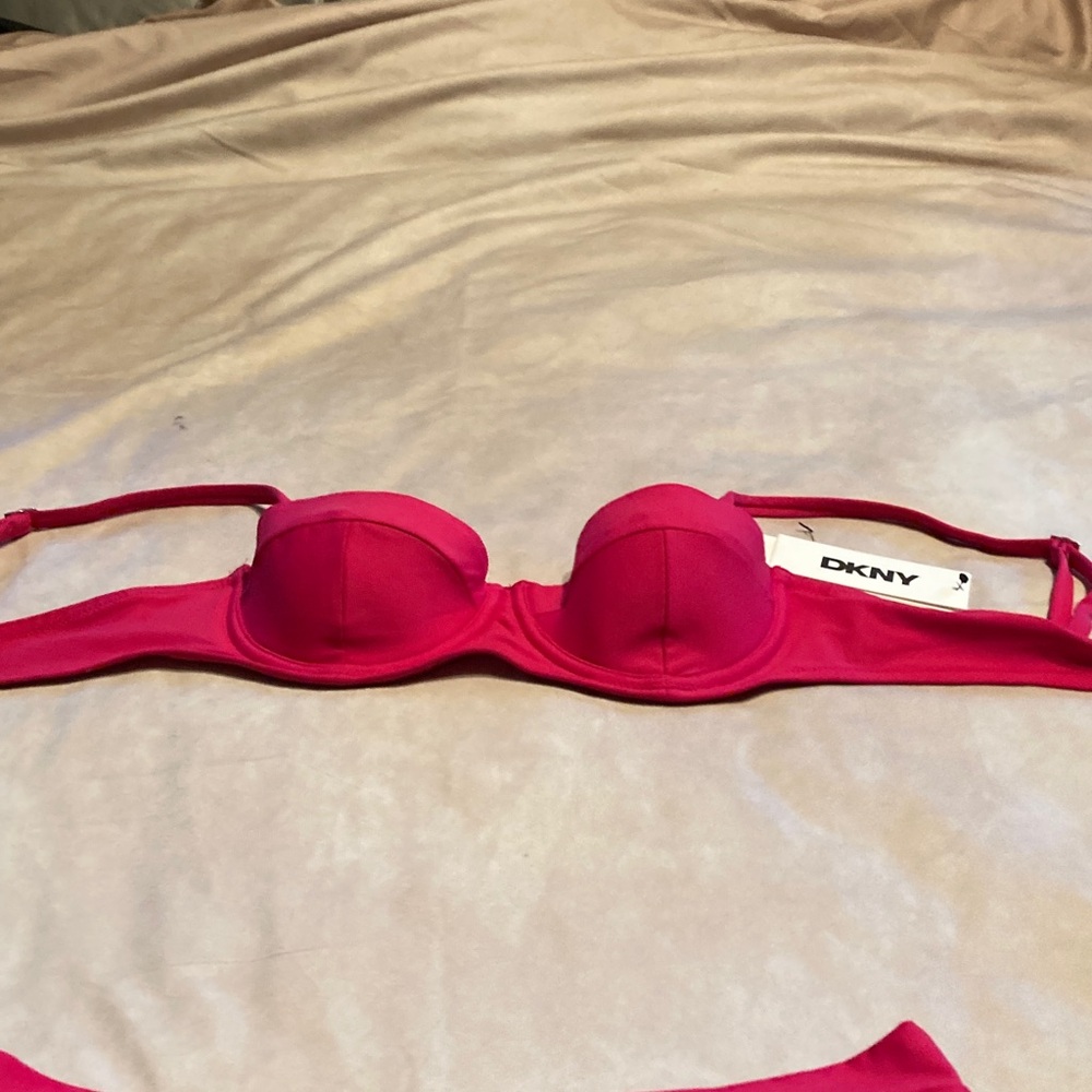 DKNY Fuchsia Bikini Set size Small brand new - Picture 3 of 15